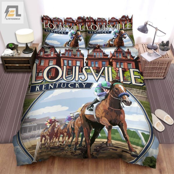 Gallop To Dreams Comfy Horse Racing Duvet Sets elitetrendwear 1