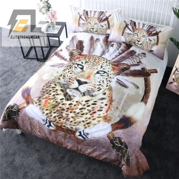 Purrfectly Dreamy Leopard Duvet Cover For Wild Sleep elitetrendwear 1