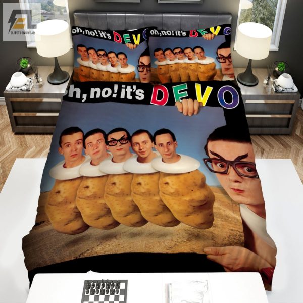 Comfy Quirky Mark Mothersbaugh Devo Duvet Cover Set elitetrendwear 1