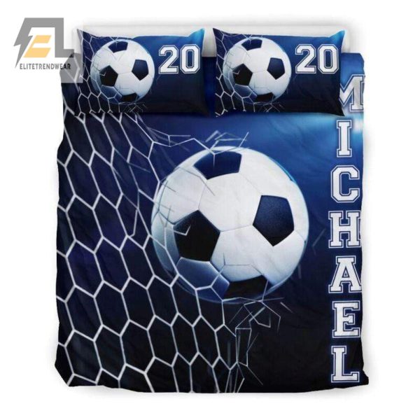 Score Big Dreams Custom Soccer Duvet Your Name Your Number elitetrendwear 1