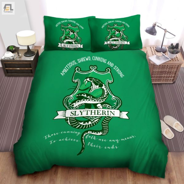 Sleep Like A Slytherin Comfy Serpent Duvet Cover Set elitetrendwear 1