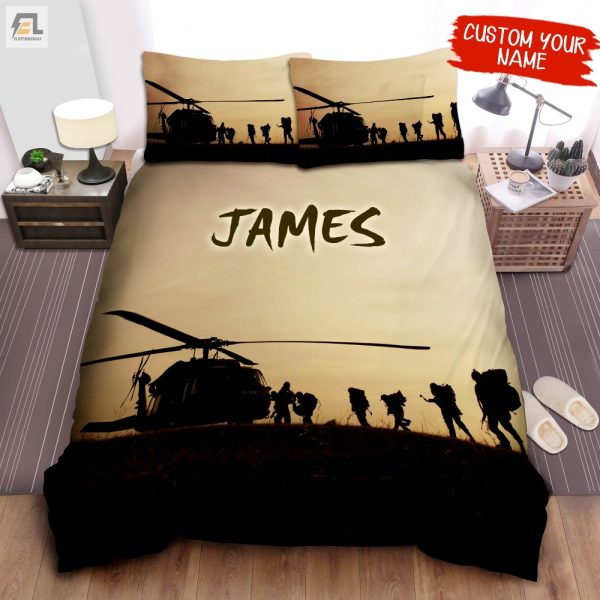 Ready For Takeoff Funny Us Soldier Helicopter Duvet Set elitetrendwear 1