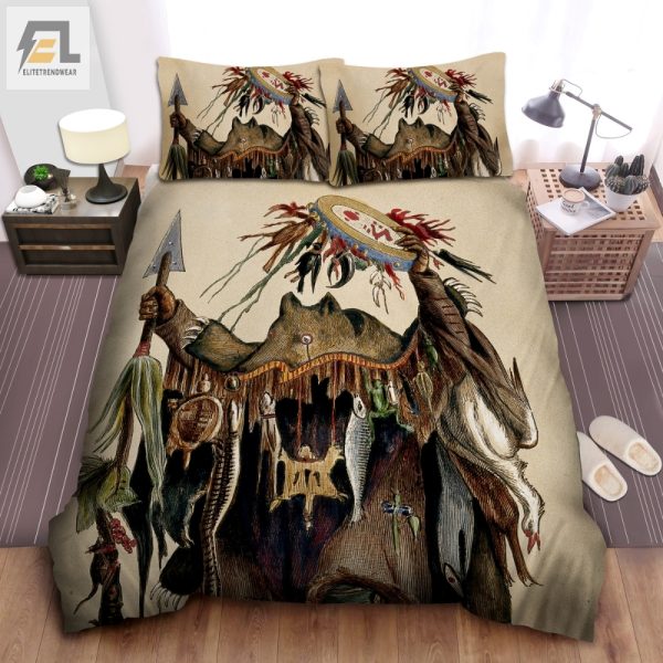 Snuggle With A Shaman Unique Blackfoot Duvet Cover Set elitetrendwear 1