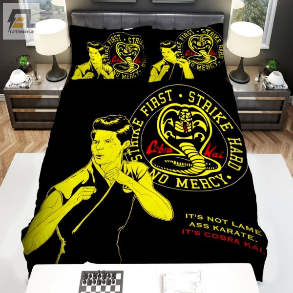 Cobra Kai Movie Art Duvet Strike First In Comfort elitetrendwear 1