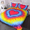 Get Groovy Sleep Funky Heart Hippie Tie Dye Bedding Set elitetrendwear 1