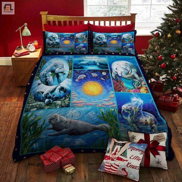 Sleep With Manatees Cozy Comfy Duvet Bedding Sets elitetrendwear 1