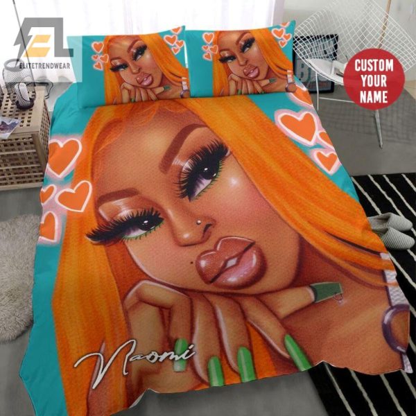 Lol Perfect Black Girl Orange Heart Duvet Best Gift Ever elitetrendwear 1