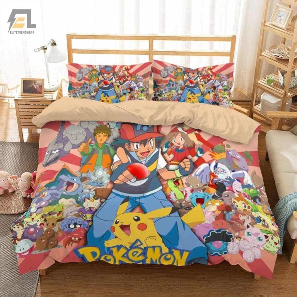 Catch Zs With 3D Pokemon Duvet Cozy Bedding Fun elitetrendwear 1