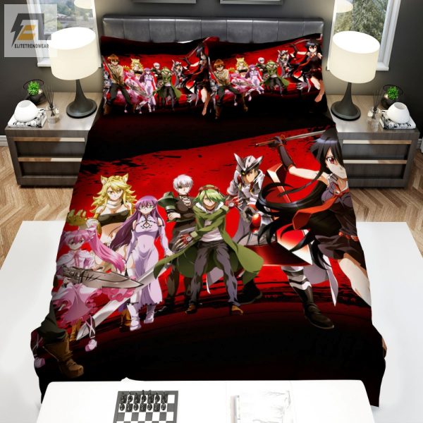 Sleep With Assassins Akame Ga Kill Bedding Fun Set elitetrendwear 1