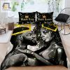 Crown Your Sleep Unique Black Couple Funny Duvet Set elitetrendwear 1