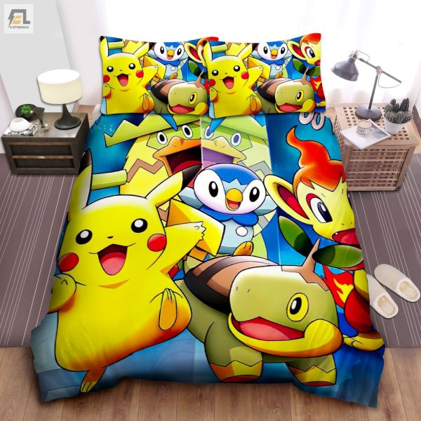 Snuggle With Pikachu Fun Pokemon Duvet Cover Sets elitetrendwear 1