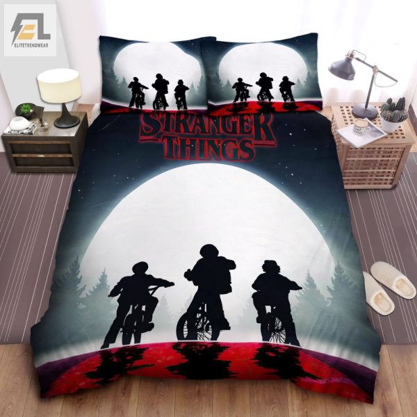 Funny Stranger Things Moonlit Kids Duvet Cozy Unique elitetrendwear 1