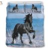 Galloping Dreams Hilarious Beach Horse Bedding Set elitetrendwear 1