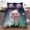 Quirky Pig Duvet Cozy Farm Fun With A Yellow Flower elitetrendwear 1