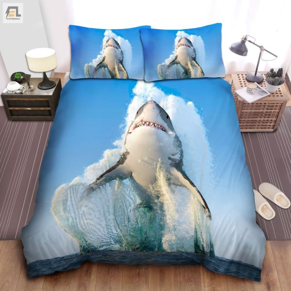 Quirky Jumping Shark Duvet Dive Into Fun Comfort elitetrendwear 1