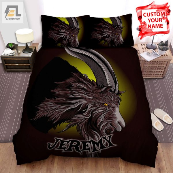 Sleep With A Goat Unique Personalized Animal Bedding Set elitetrendwear 1