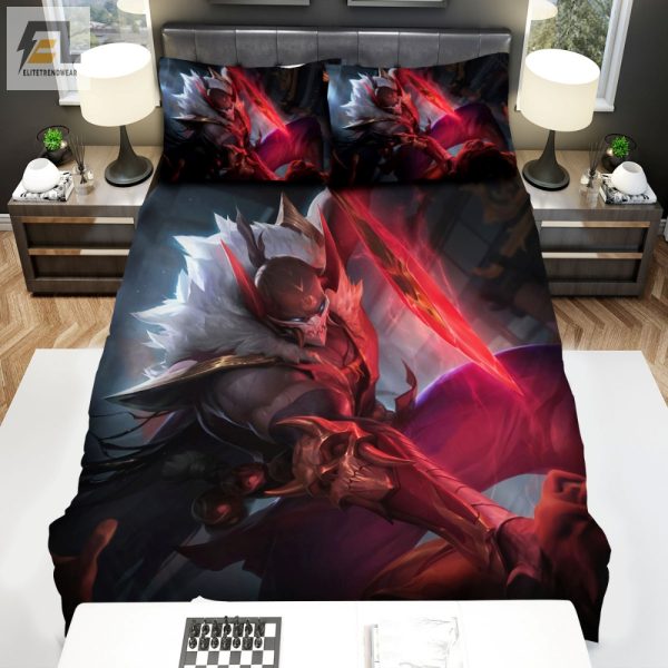 Dreams Under Blood Moon Pyke Lol Duvet Set Awesomeness elitetrendwear 1