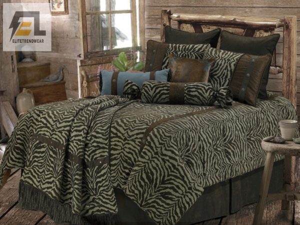 Quirky Comfort Turquoise Zebra Duvet Set Sleep Wildly elitetrendwear 1