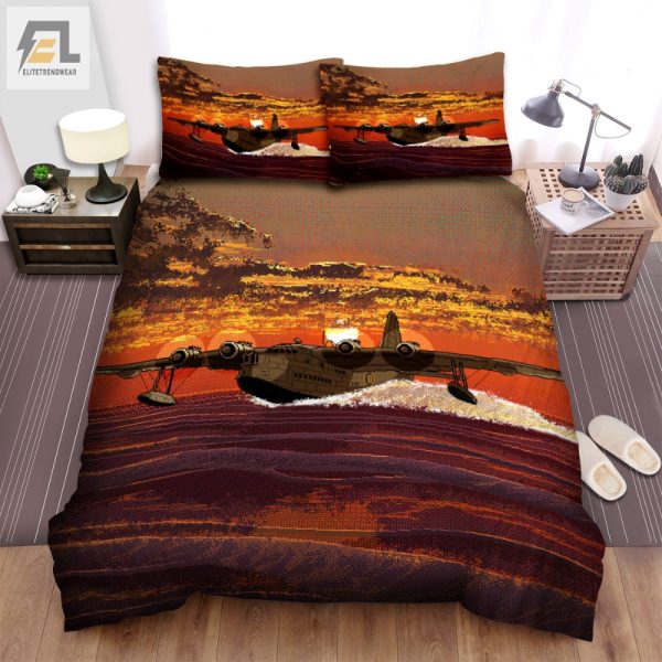 Sleep Like A Hero Quirky Wwii Raf Sunderland Bedding Set elitetrendwear 1