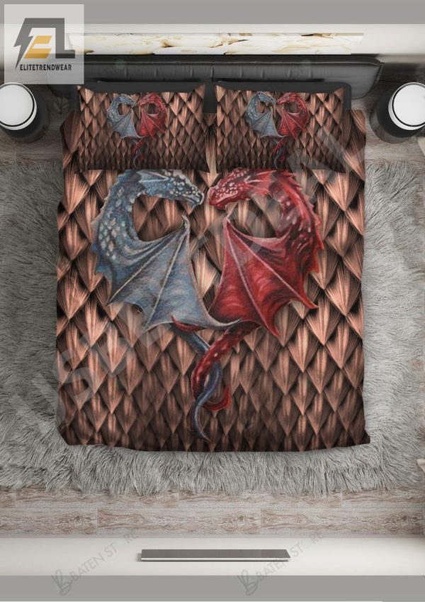 Fun Cozy Couple Dragon Duvet Love In Every Snuggle elitetrendwear 1