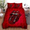 Rock N Roll Dreams Stones Tongue Duvet Set Sleep Cool elitetrendwear 1