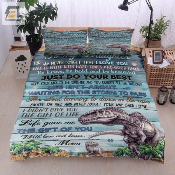 Dinomom Love Funny Custom Duvet For Daughters Room elitetrendwear 1