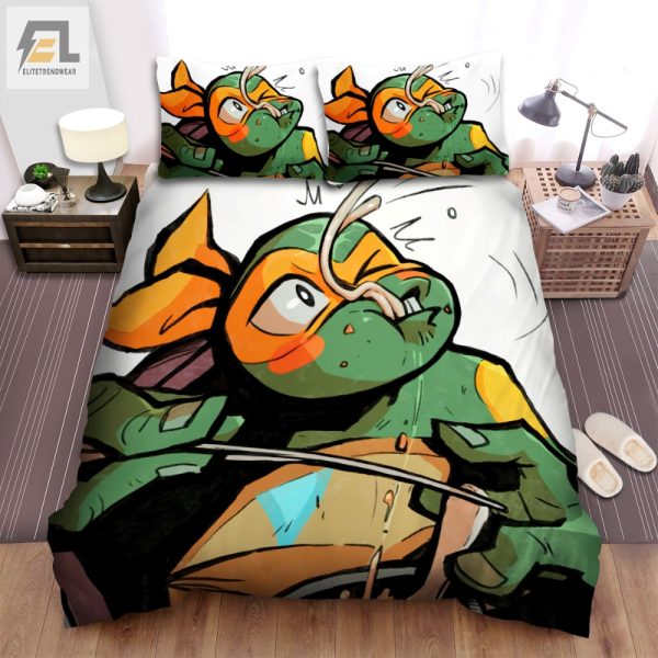 Quirky Mikey Ramen Duvet Ultimate Tmnt Bedding Fun elitetrendwear 1