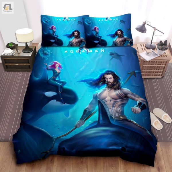 Sleep Like Royalty Aquaman Mera Funny Duvet Cover Set elitetrendwear 1