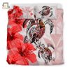 Snuggle With Turtles Comfy Hibiscus Duvet Set Adventure elitetrendwear 1