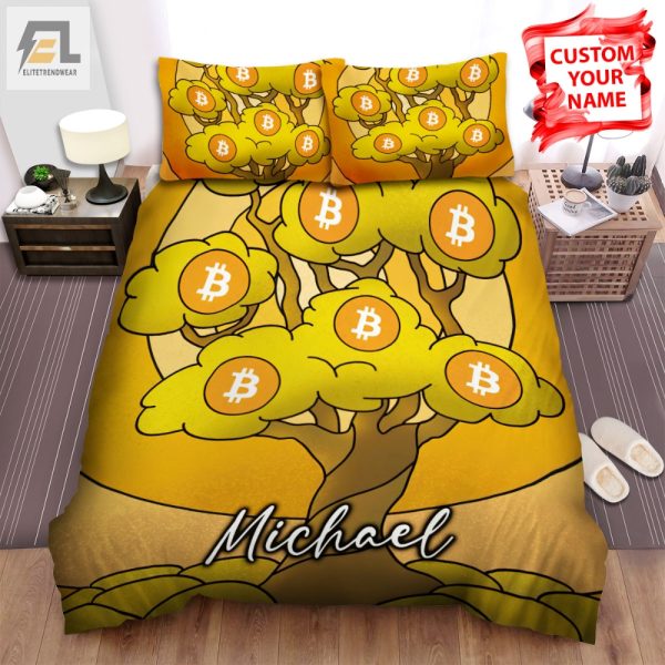 Funny Personalized Bitcoin Tree Duvet Cover Unique Bedding elitetrendwear 1