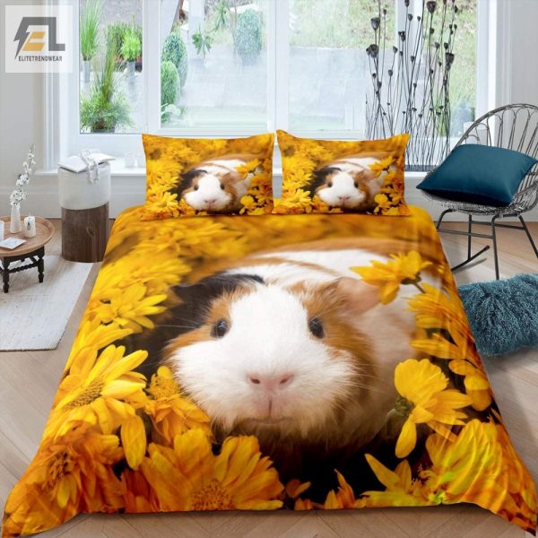 Cozy Guinea Pig Flower Power Duvet Sleep In Style elitetrendwear 1