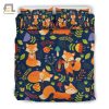 Funny Fox Floral Duvet Unique Gift For Fox Lovers elitetrendwear 1