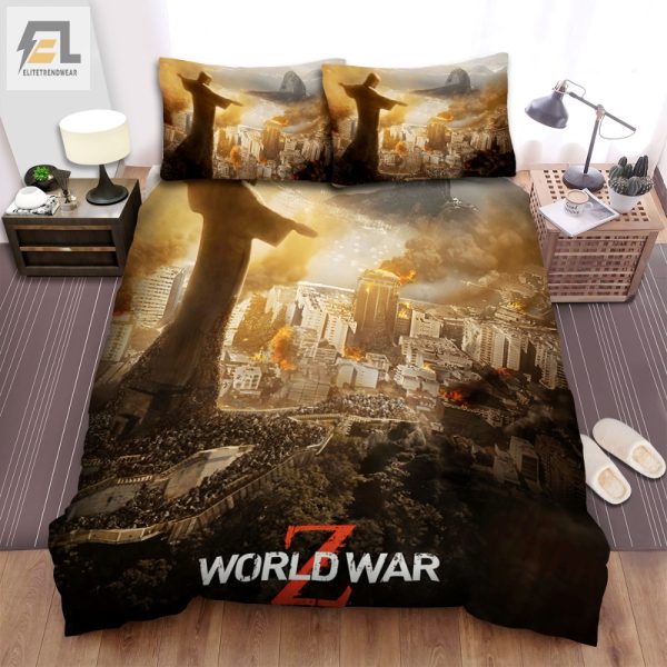 Zombie Dreams Comfy World War Z Poster Duvet Set elitetrendwear 1