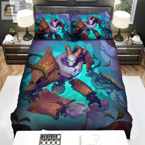 Snooze With A Guardian Golem Forest Protector Duvet Sets elitetrendwear 1