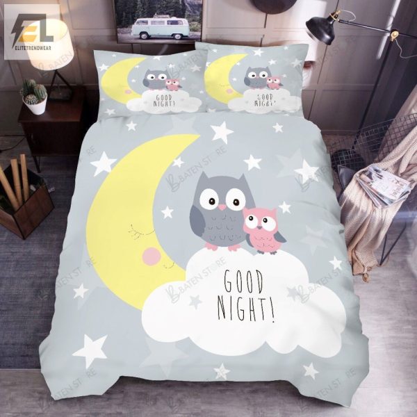 Sleep With Owls Hoottastic Moon Star Duvet Set Lol Cozy elitetrendwear 1