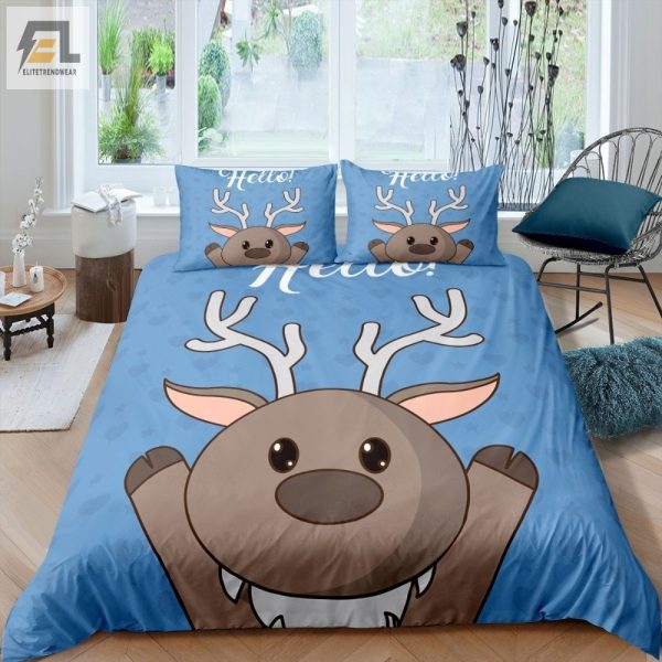 Deerly Beloved Duvet Cozy Cute Cartoon Bedding Sets elitetrendwear 1