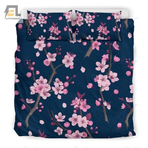 Sleep In Blossom Bliss Sakura Duvet Cover Unique Cozy elitetrendwear 1