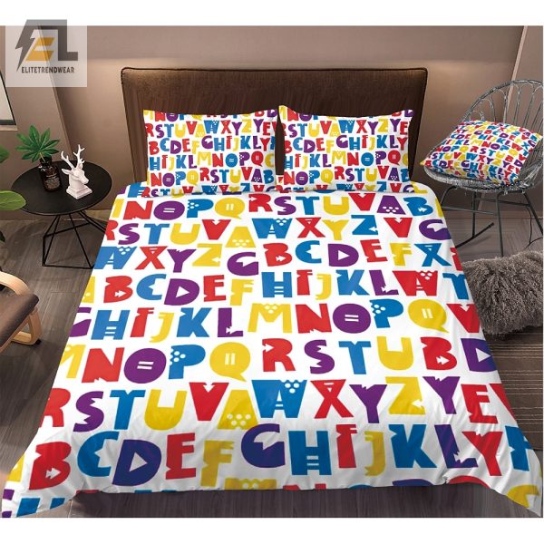 Snuggle Up With Letters Hilarious Cozy Duvet Sets elitetrendwear 1