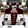 Comfy Comedic Red State Art Duvet Unique Bedroom Set elitetrendwear 1