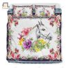 Gallop Into Dreams Horse Flower Duvet For Whimsy Nights elitetrendwear 1