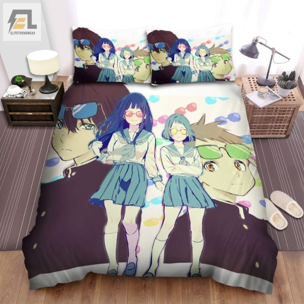 Cool Hyouka Lit Club Duvet Comfy Quirky Bedroom Set elitetrendwear 1