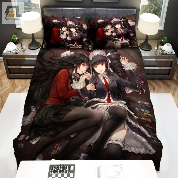 Bet On Sweet Dreams With Kakegurui Celestia Duvet Sets elitetrendwear 1