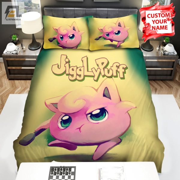 Comfy Laughs Unique Personalized Angry Jigglypuff Bedding elitetrendwear 1