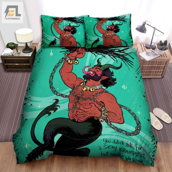 Krampus So Sexy Funny Christmas Duvet Cover Bedroom Set elitetrendwear 1