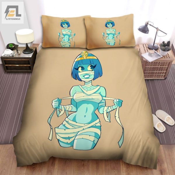 Spookylicious Mummy Lady Duvet Cozy Halloween Humor elitetrendwear 1