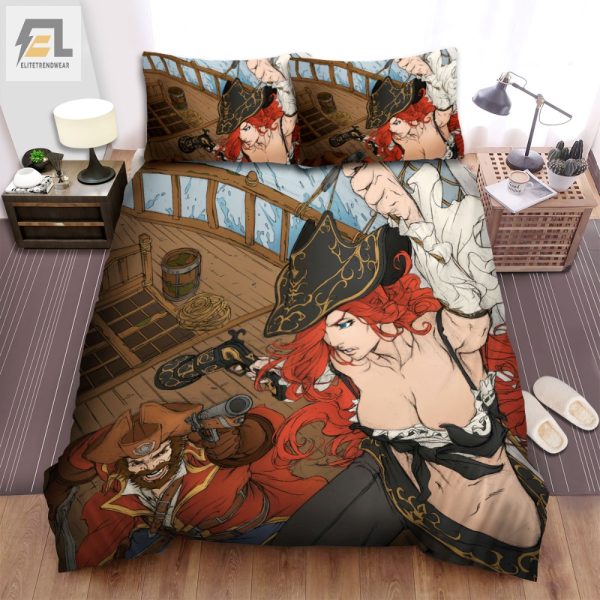 Lol Gangplank Vs Miss Fortune Funny Art Duvet Cover Set elitetrendwear 1