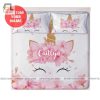 Whimsical Unicorn Cherry Blossom Custom Name Duvet Set elitetrendwear 1