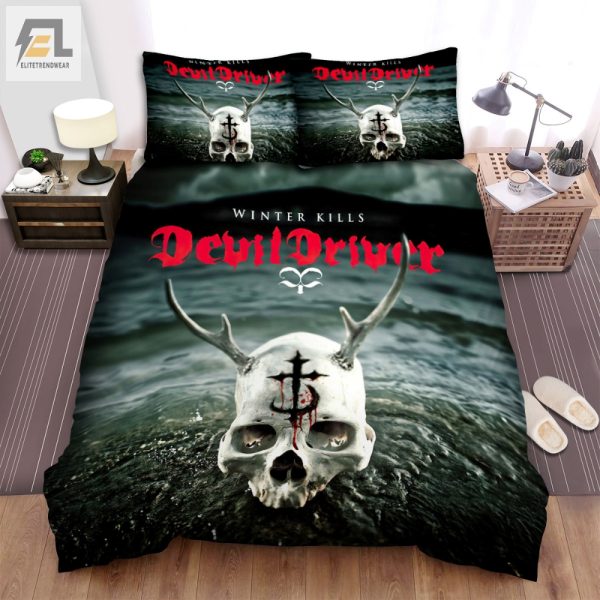 Rock Your Sleep Devildriver Winter Kills Cozy Bedding Set elitetrendwear 1