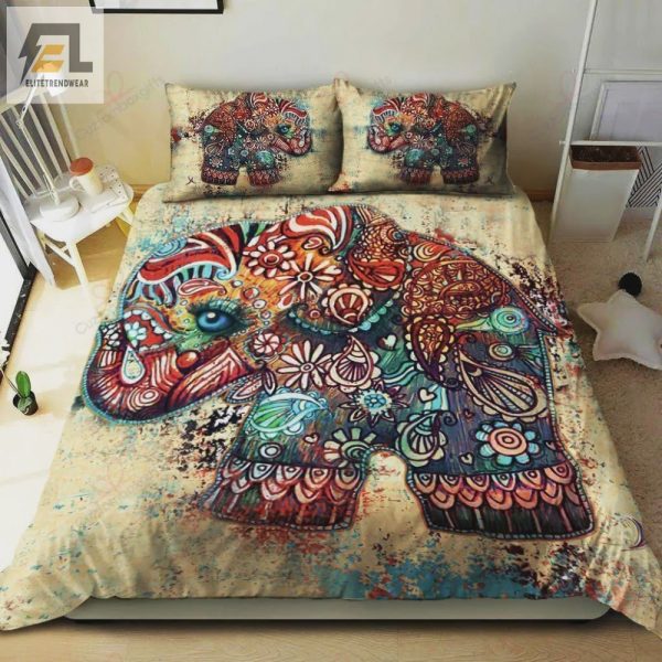 Boho Elephant Duvet Set Wild Comfort For Your Bedroom elitetrendwear 1