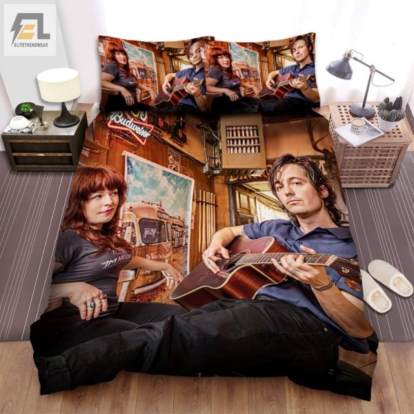 Rock On In Bed Shovels Rope Guitar Duvet Set Sleep Cool elitetrendwear 1